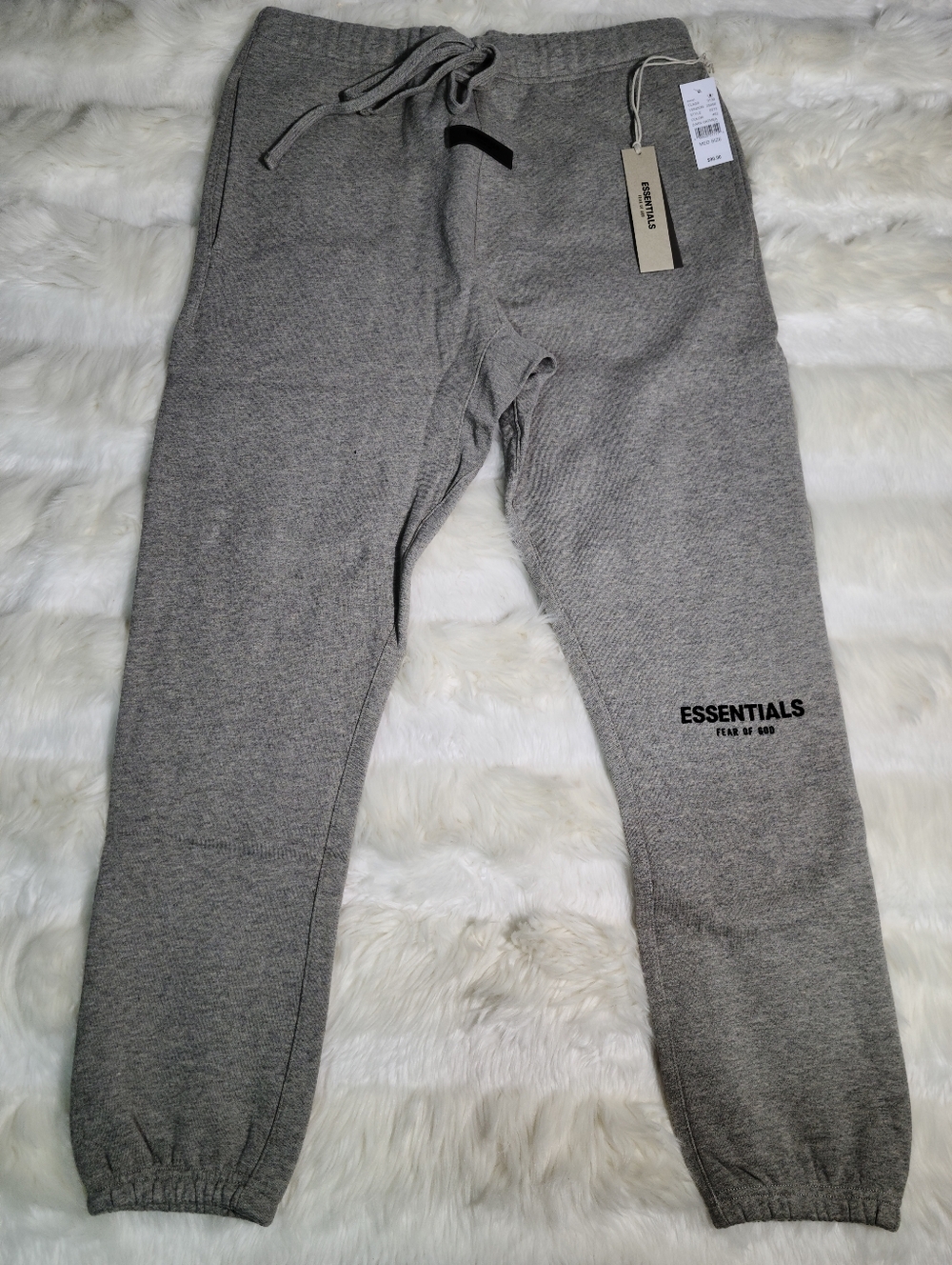 Fear of God Essentials Sweat Pants Dark Oatmeal Men Medium NEW